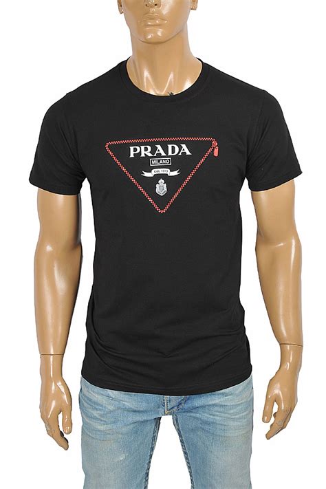 prada black shirt men's|prada men's t shirts cheap.